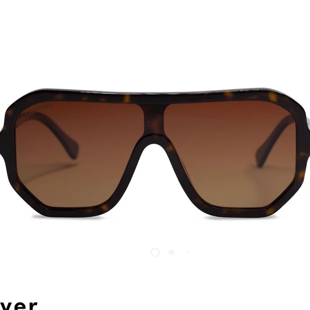 Transparent Free People  River Sunglasses Tortoise